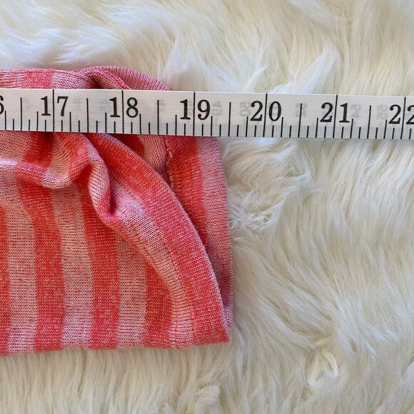 Caslon Pink Striped Sweater Sheer Layer Medium - Picture 7 of 8